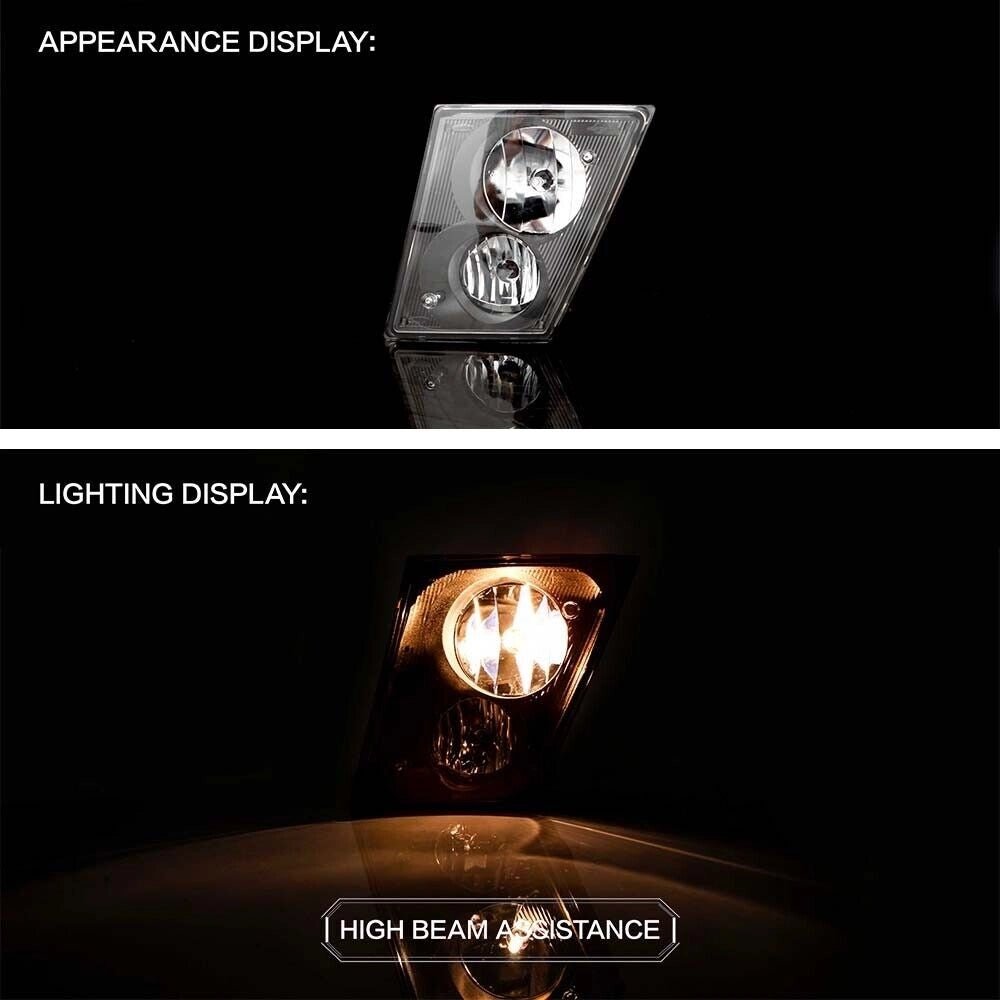 Volvo VNL/VNM Front Fog Lights Pair (2004–2015) – DRL w/ Bulbs, Waterproof