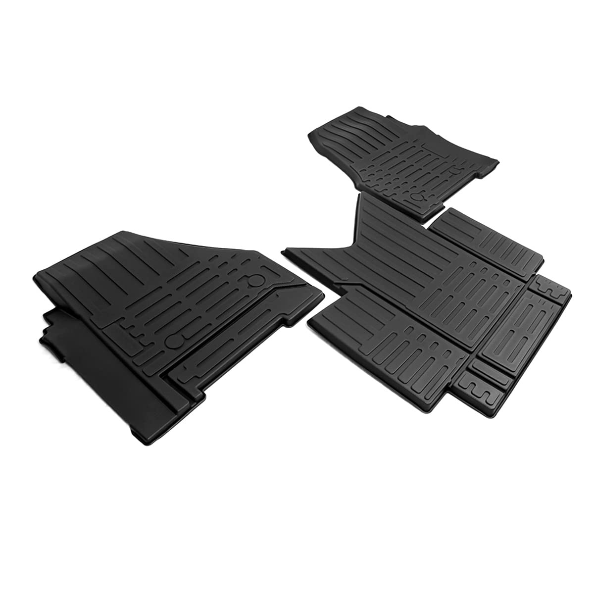 Freightliner Cascadia 116/126 Floor Mats (2018–2021) – All - Weather TPV (Front + Center Set) - RoadWest Truck Parts - MZ-86305 - High Soar