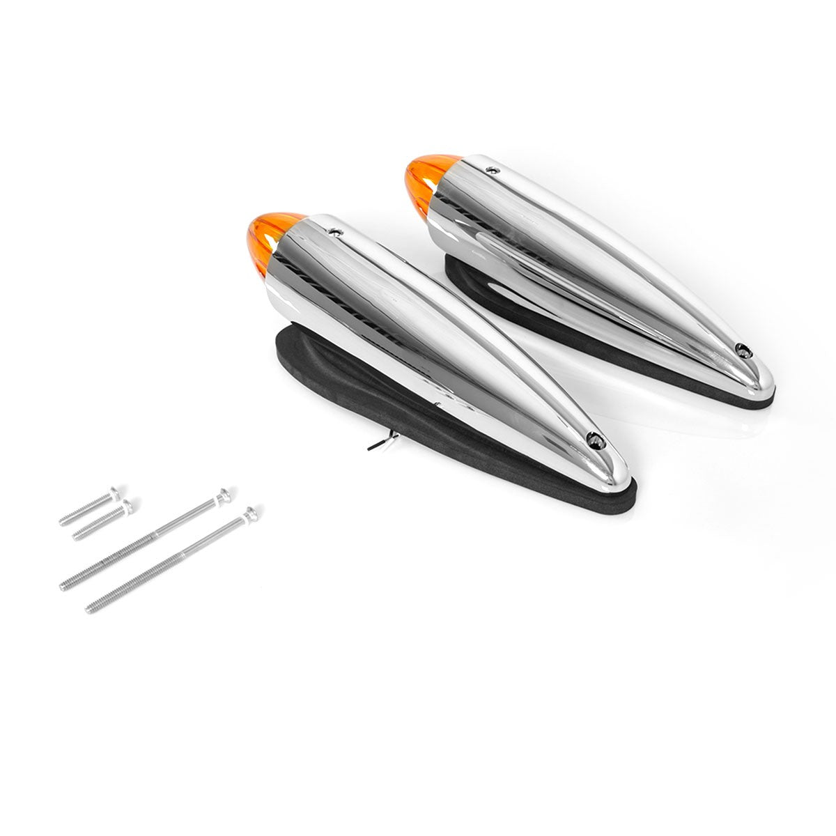 2x 19 LED Amber Torpedo Cab Marker Roof Running Top Light For Peterbilt 220 / 320 / 389 / 567 / 579 / 587