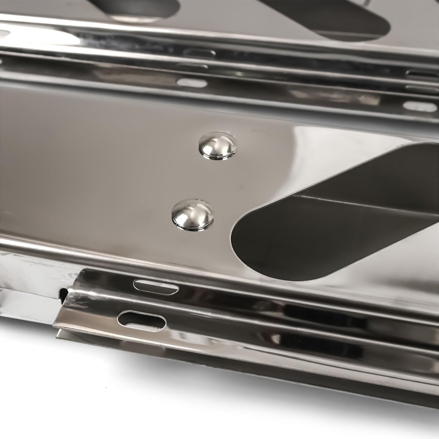 Semi Truck 30" Mud Flap Hanger Rear Bar Pair – Stainless Steel, 2.5" Bolt Spacing – Chrome (2pcs) - RoadWest Truck Parts - B0FSD41ZGW - High Soar