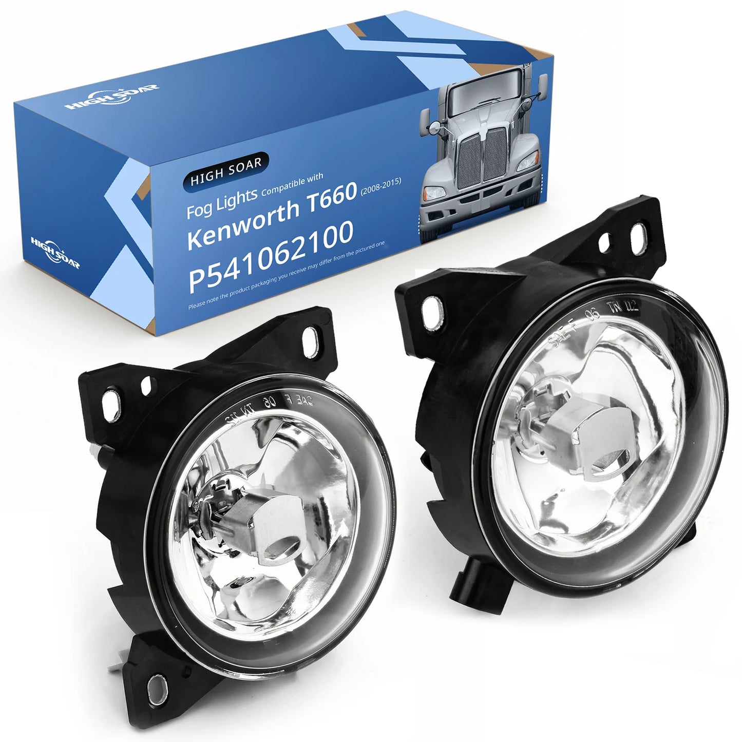 Peterbilt 579/587 Front Fog Lights Pair w/ Bulbs – Waterproof