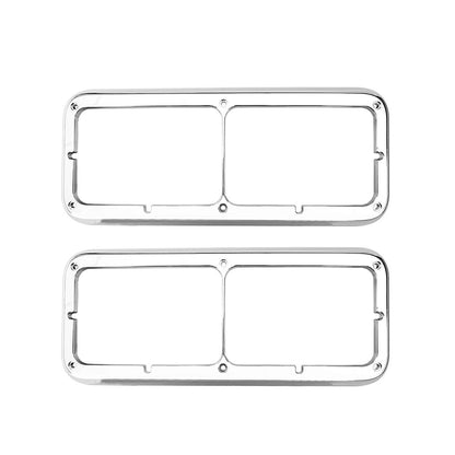 LED Headlight Bezel For Peterbilt 378/379 Chrome LED Headlight Bezel  – LED w/ 12" Amber Strip (3-2048-3)