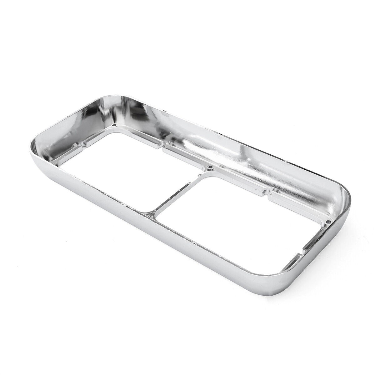 LED Headlight Bezel For Peterbilt 378/379 Chrome LED Headlight Bezel  – LED w/ 12" Amber Strip (3-2048-3)