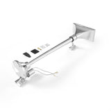 12V 150dB Single Trumpet Air Horn – Waterproof, Chrome Plated (25.1") (Universal) - RoadWest Truck Parts - B0B9H2K613 - High Soar