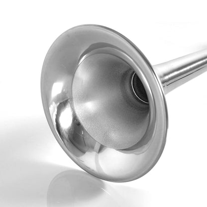 12V 150dB Single Trumpet Air Horn – Waterproof, Chrome Plated (25.1") (Universal) - RoadWest Truck Parts - B0B9H3KK3B - High Soar