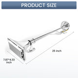 12V 150dB Single Trumpet Air Horn – Waterproof, Chrome Plated (25.1") (Universal) - RoadWest Truck Parts - B0B9H3KK3B - High Soar
