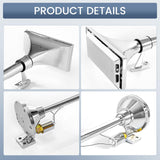 12V 150dB Single Trumpet Air Horn – Waterproof, Chrome Plated (25.1") (Universal) - RoadWest Truck Parts - B0B9H3KK3B - High Soar