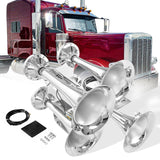 12V/24V Train Air Horn Kit – 150dB (3/4 Trumpet) (Universal) - RoadWest Truck Parts - B0B9H18NTV - High Soar