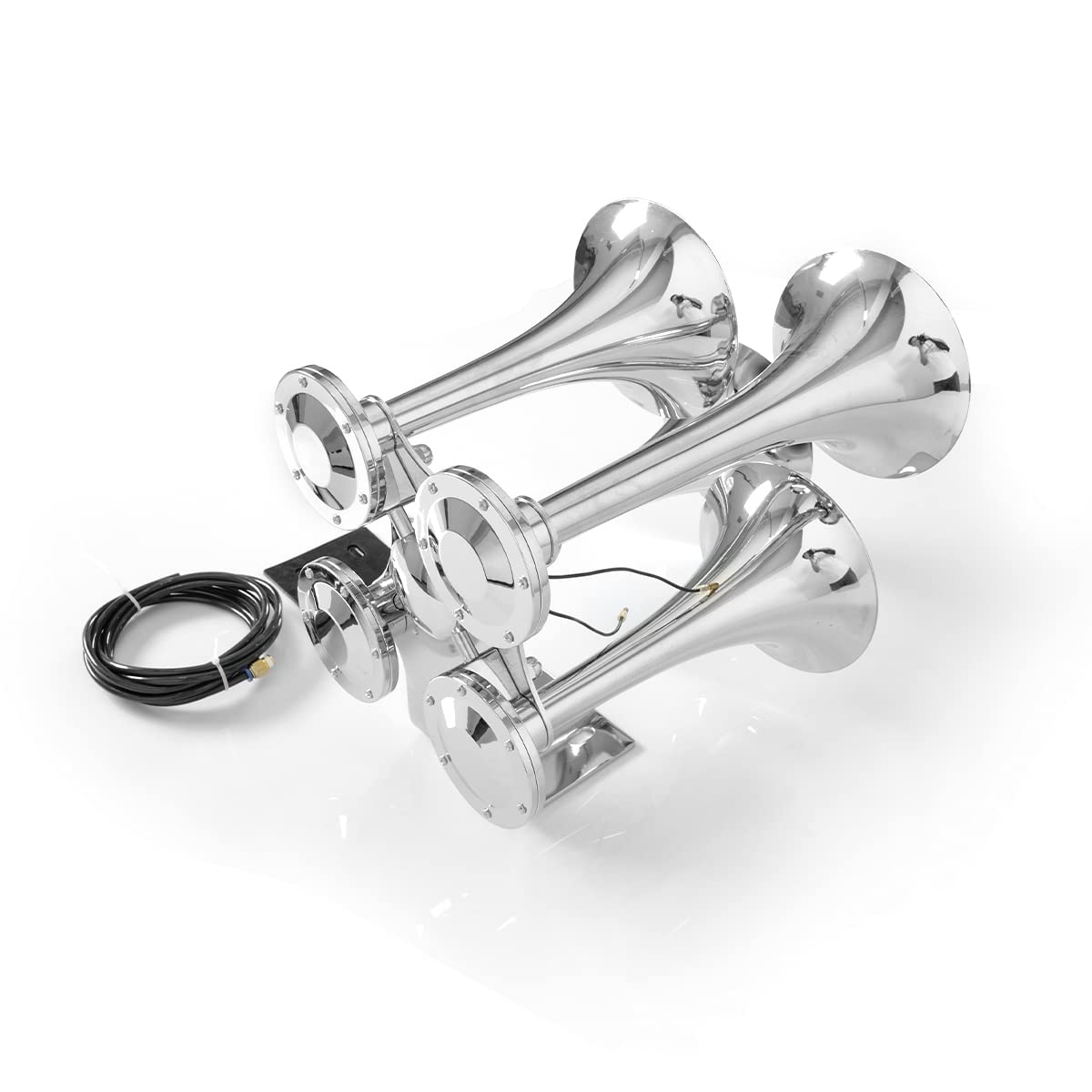 12V/24V Train Air Horn Kit – 150dB (3/4 Trumpet) (Universal) - RoadWest Truck Parts - B0B9H5DLGC - High Soar