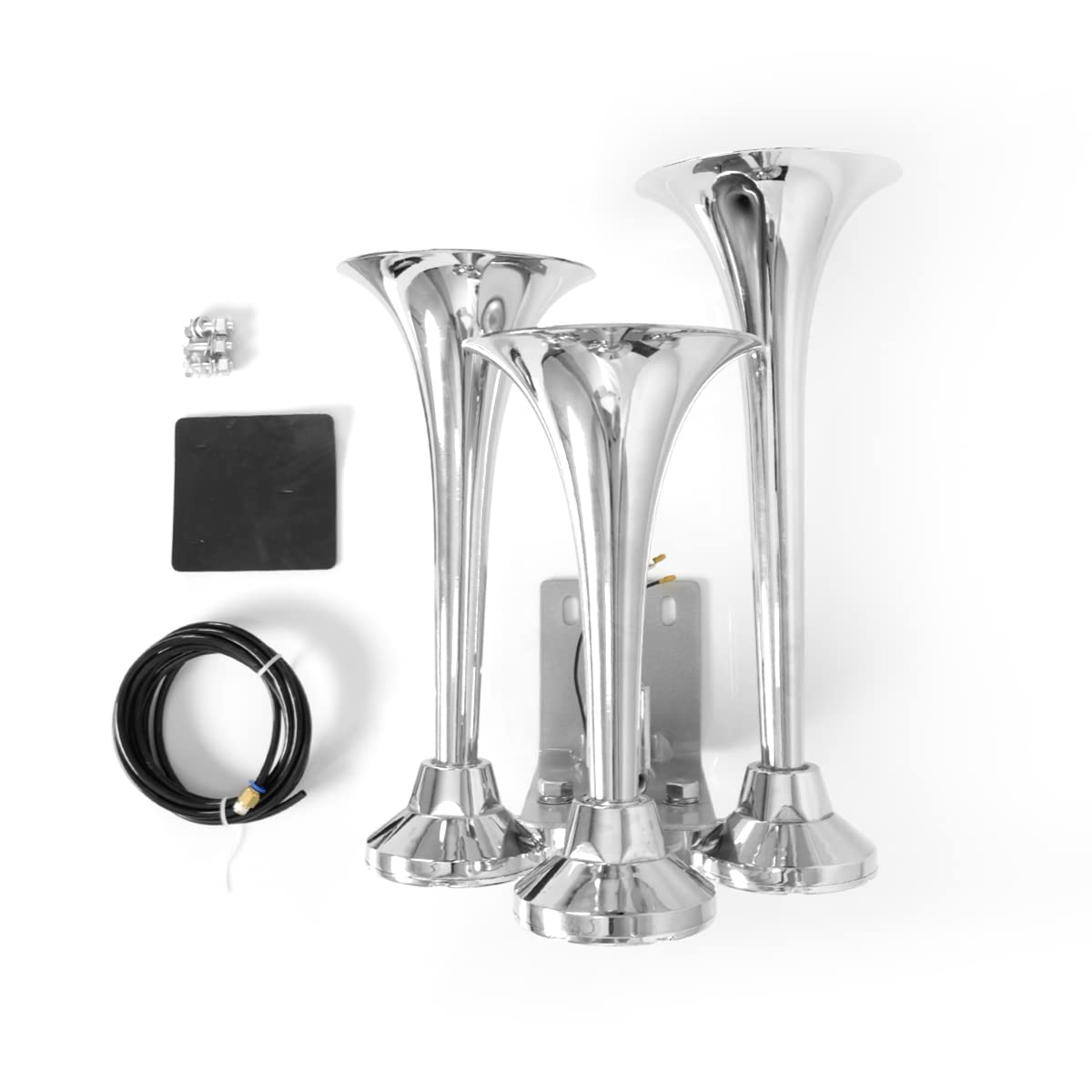 12V/24V Train Air Horn Kit – 150dB (3/4 Trumpet) (Universal) - RoadWest Truck Parts - B0B9H5DLGC - High Soar