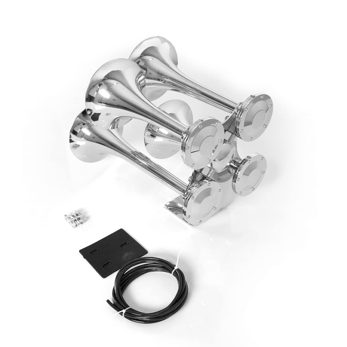 12V/24V Train Air Horn Kit – 150dB (3/4 Trumpet) (Universal) - RoadWest Truck Parts - B0B9H5DLGC - High Soar