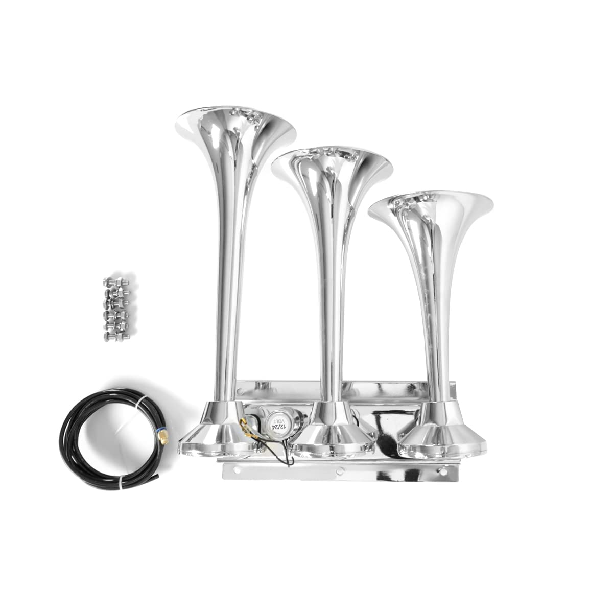 12V/24V Train Air Horn Kit – 150dB (3/4 Trumpet) (Universal) - RoadWest Truck Parts - B0B9H5DLGC - High Soar