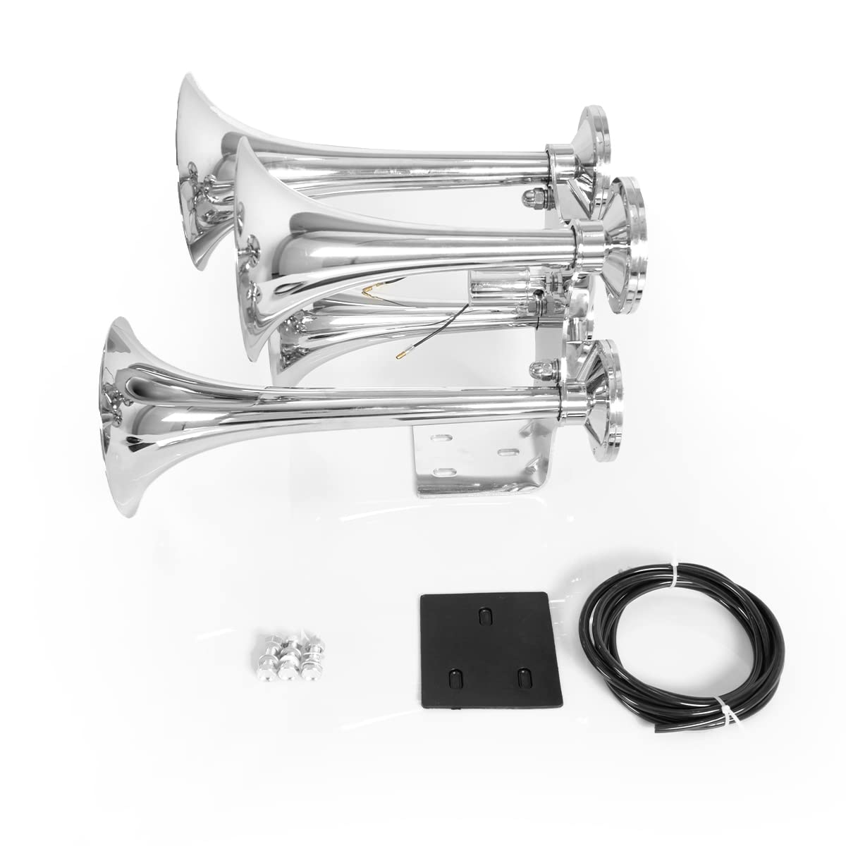 12V/24V Train Air Horn Kit – 150dB (3/4 Trumpet) (Universal) - RoadWest Truck Parts - B0B9H5DLGC - High Soar