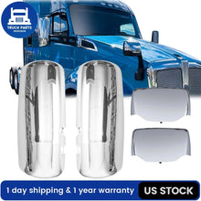 For Peterbilt 579/587 Chrome Mirror Casing Set Door+Hood (4PCS)