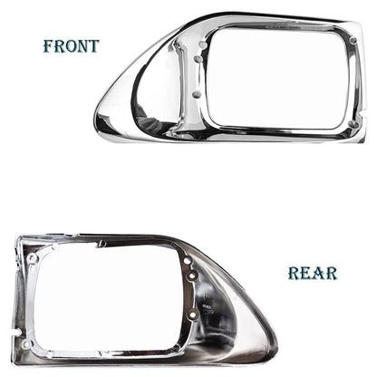 4PCS Headlight Bezels & LED Turn Signal Lights For International 9200 9400 LH+RH