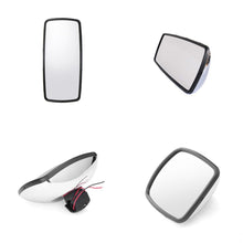 4PCS Main Mirror & Wide Angle Mirror Heated Chrome For Freightliner M2 Columbia