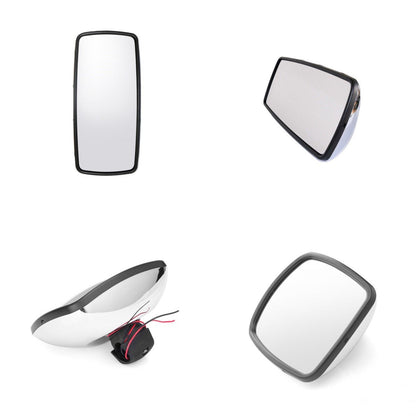 4PCS Main Mirror & Wide Angle Mirror Heated Chrome For Freightliner M2 Columbia