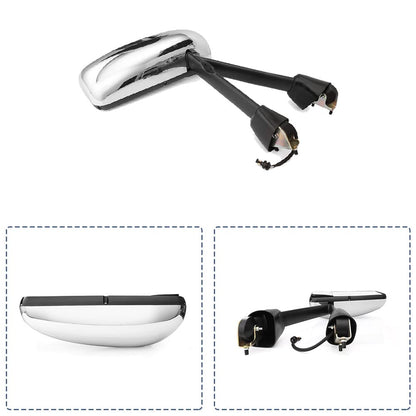 Kenworth T170–T800 Door Mirror – Power Heated, Chrome/Black