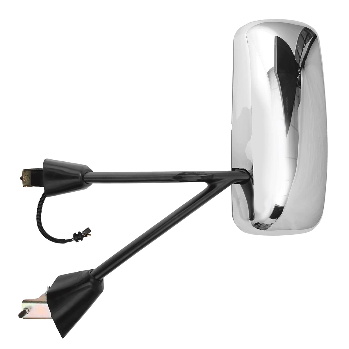 Kenworth T170–T800 Door Mirror – Power Heated, Chrome/Black