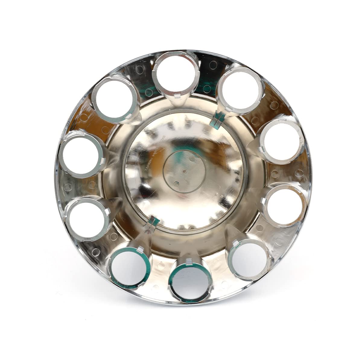 High Soar 33mm Chrome Lug Nut Covers for Semi Trucks – Front Axle Set (Screw‑on ABS)