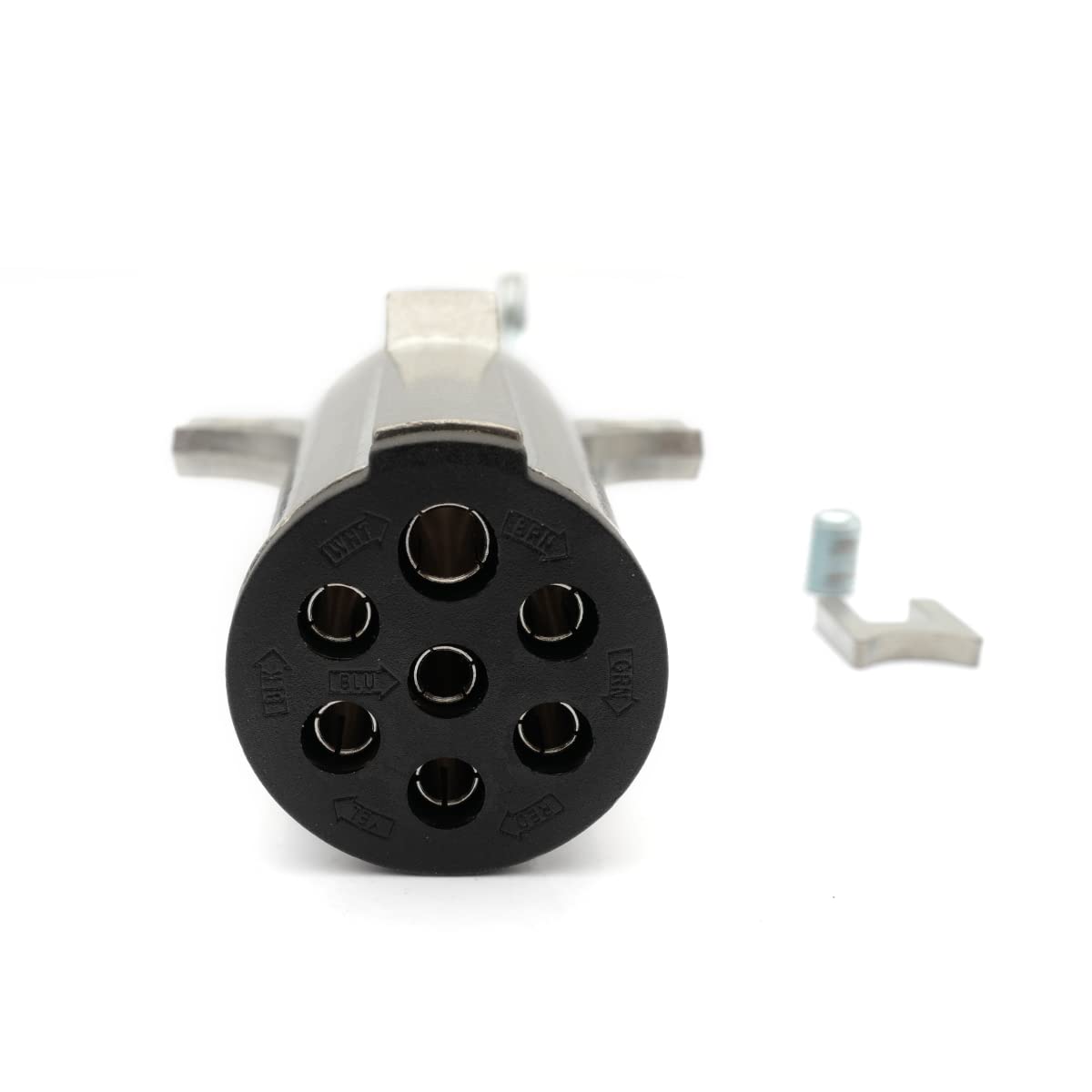 7 - Way Trailer Plug Tester + Adapter – Heavy - Duty Round Connector (7 - Pin) - RoadWest Truck Parts - B0B512HSYN - High Soar