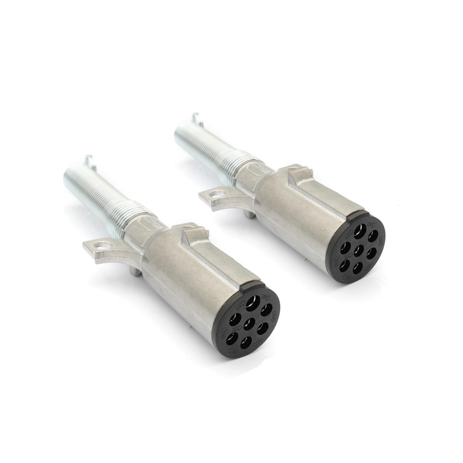 7 - Way Trailer Plug Tester + Adapter – Heavy - Duty Round Connector (7 - Pin) - RoadWest Truck Parts - B0B512HSYN - High Soar