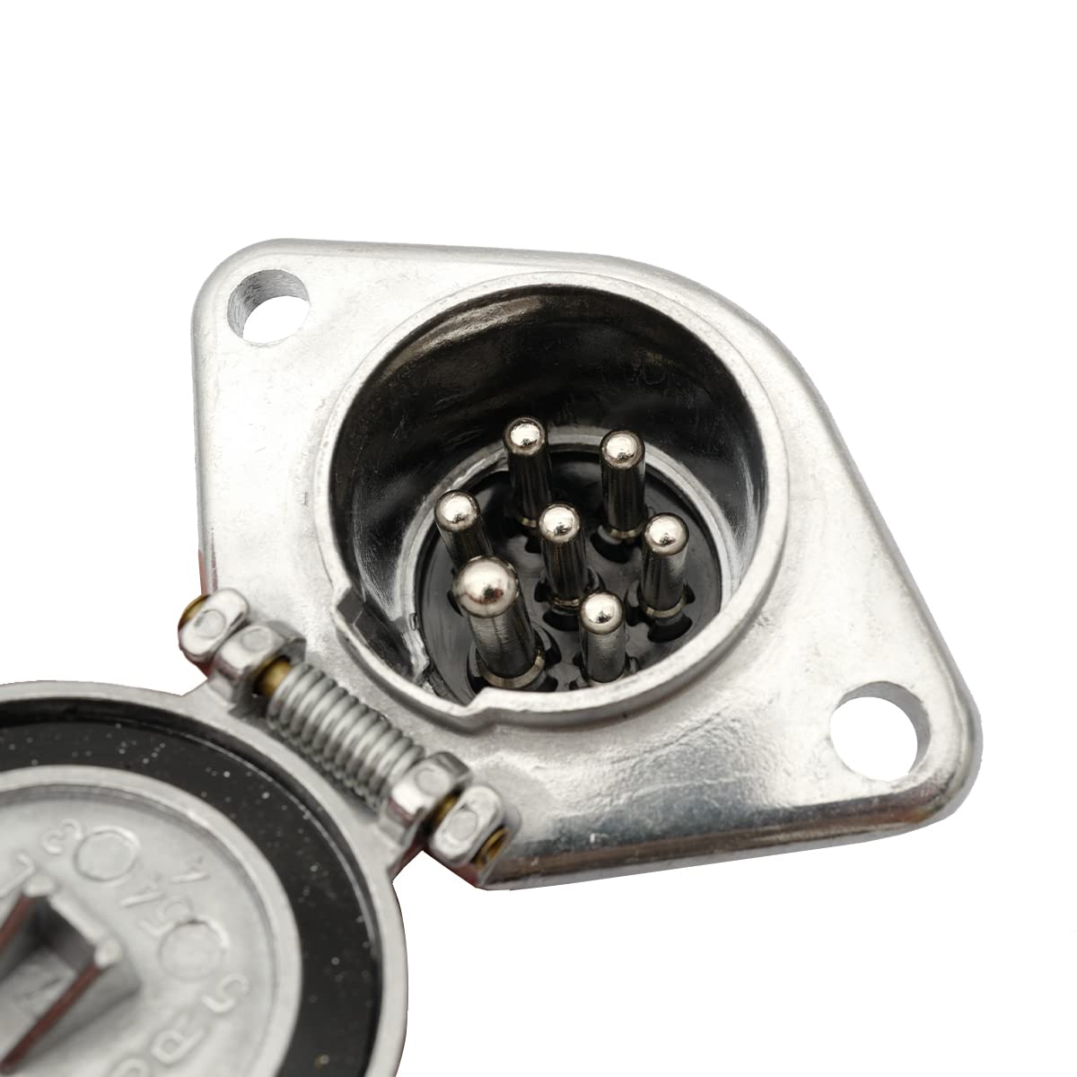 7 - Way Trailer Plug Tester + Adapter – Heavy - Duty Round Connector (7 - Pin) - RoadWest Truck Parts - B0B512HSYN - High Soar