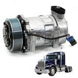 Compressor with Clutch for Peterbilt 320 379 385 (2006-2015) SD7H15 12V R-134a 8-Groove, Replaces CO-4759C (Z-U364-01Z)