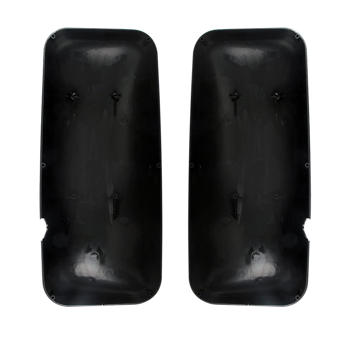 Black/Chrome Door Mirror Covers for Kenworth T170/T800 2008–2017 OEM R59-1019-22 / R59-1010-22