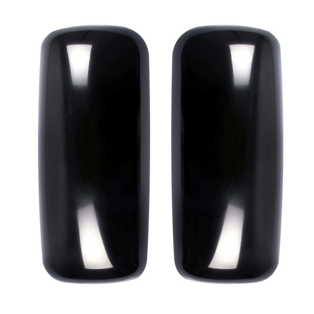 Black/Chrome Door Mirror Covers for Kenworth T170/T800 2008–2017 OEM R59-1019-22 / R59-1010-22