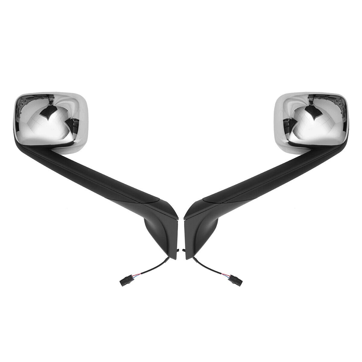 Freightliner Cascadia Hood Mirrors Pair – Heated, Chrome (2018–2020)