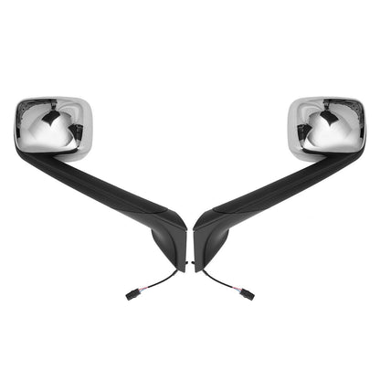 Freightliner Cascadia Hood Mirrors Pair – Heated, Chrome (2018–2020)