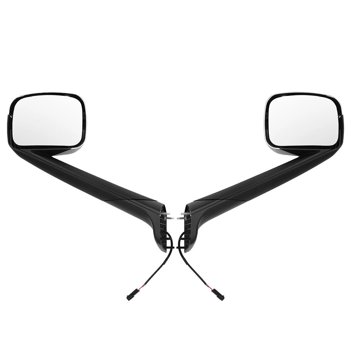 Freightliner Cascadia Hood Mirrors Pair – Heated, Chrome (2018–2020)