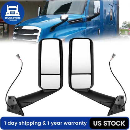 Chrome Heated Power Door Mirror for Freightliner Cascadia 2018+