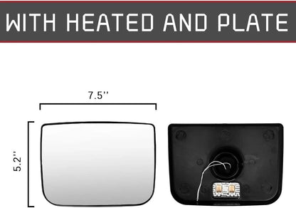 Freightliner Cascadia Heated Mirror Glass (2007–2018) – Small Convex Wide-Angle