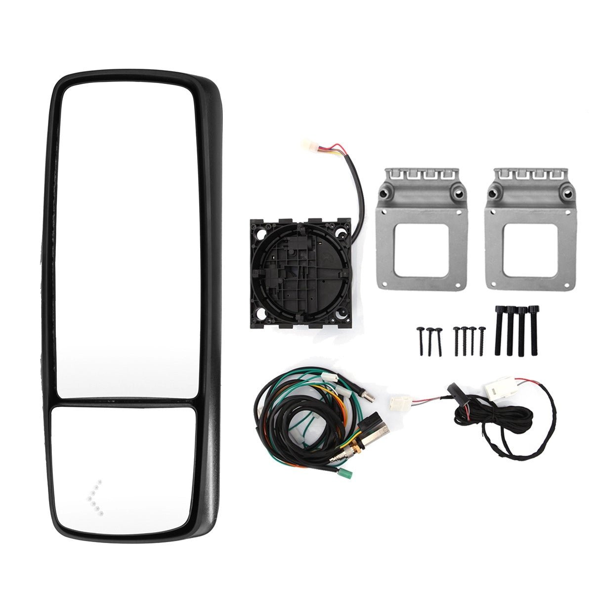 Volvo VNL/VNM/VNX Door Mirror – Chrome Heated Power w/ LED Turn Signal (RH Passenger)