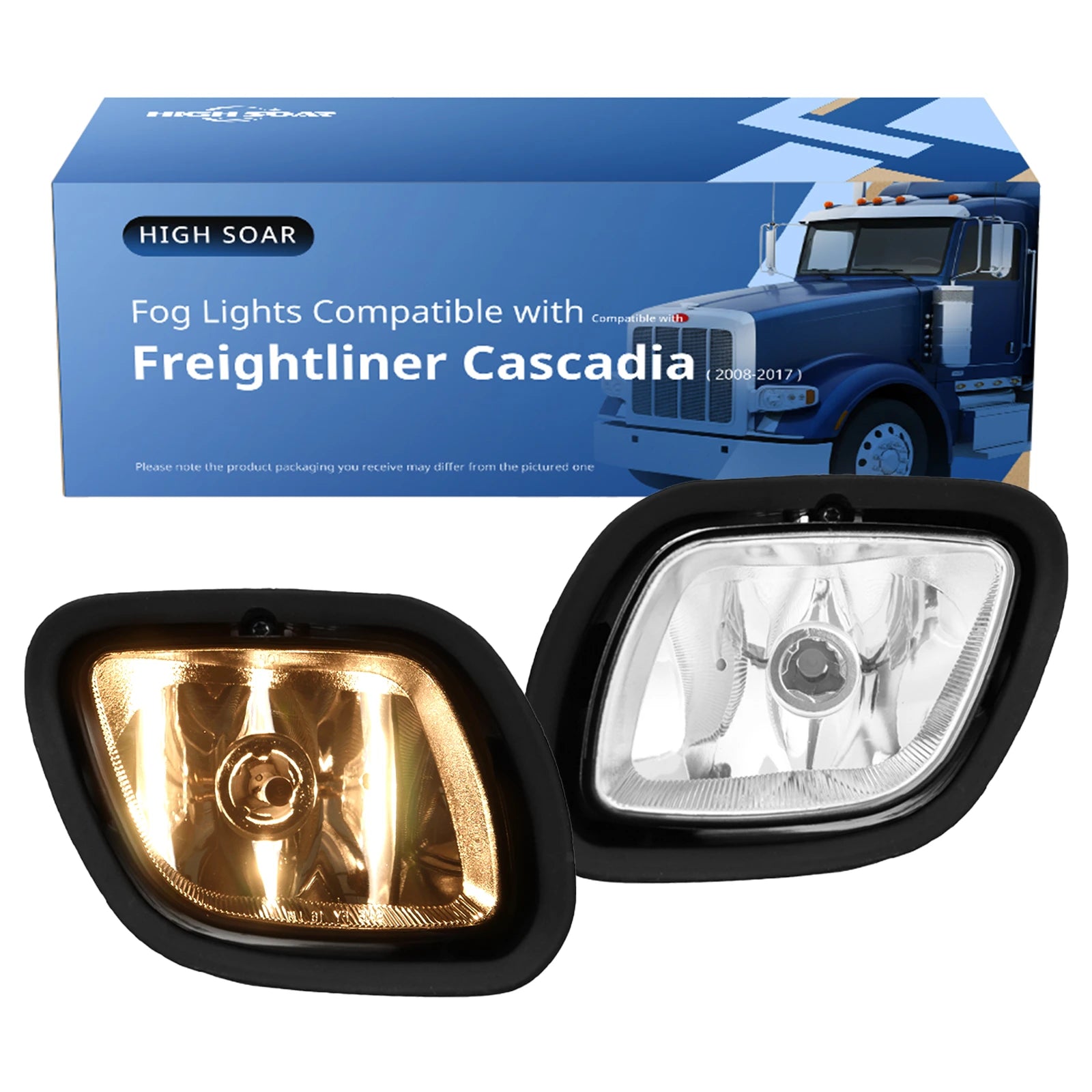 Freightliner Cascadia Front Fog Light Pair (2008–2017) – LED / Halogen