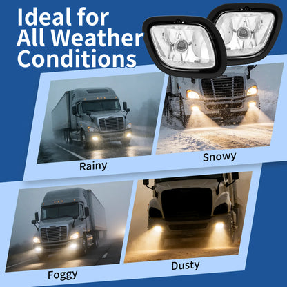 Freightliner Cascadia Front Fog Light Pair (2008–2017) – LED / Halogen