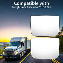 Freightliner Cascadia Heated Lower Mirror Glass (2018–2024) – Wide-Angle Convex, OEM Replacement