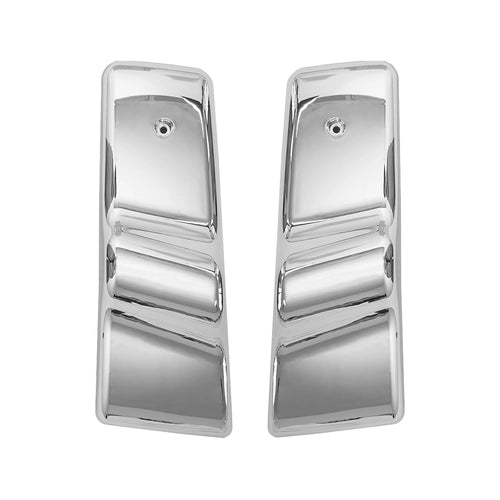 Freightliner Columbia/Century Door Mirror Cover + Arm Housing Pair – Chrome / Black (LH+RH)