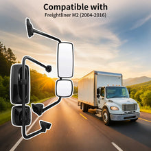 For Freightliner M2 100/106 Door Mirror Assembly Heated Black Right Passenger Side Mirror with Arm