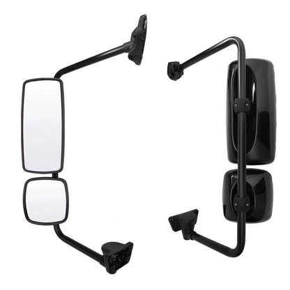 For Freightliner M2 100/106 Door Mirror Assembly Heated Black Right Passenger Side Mirror with Arm