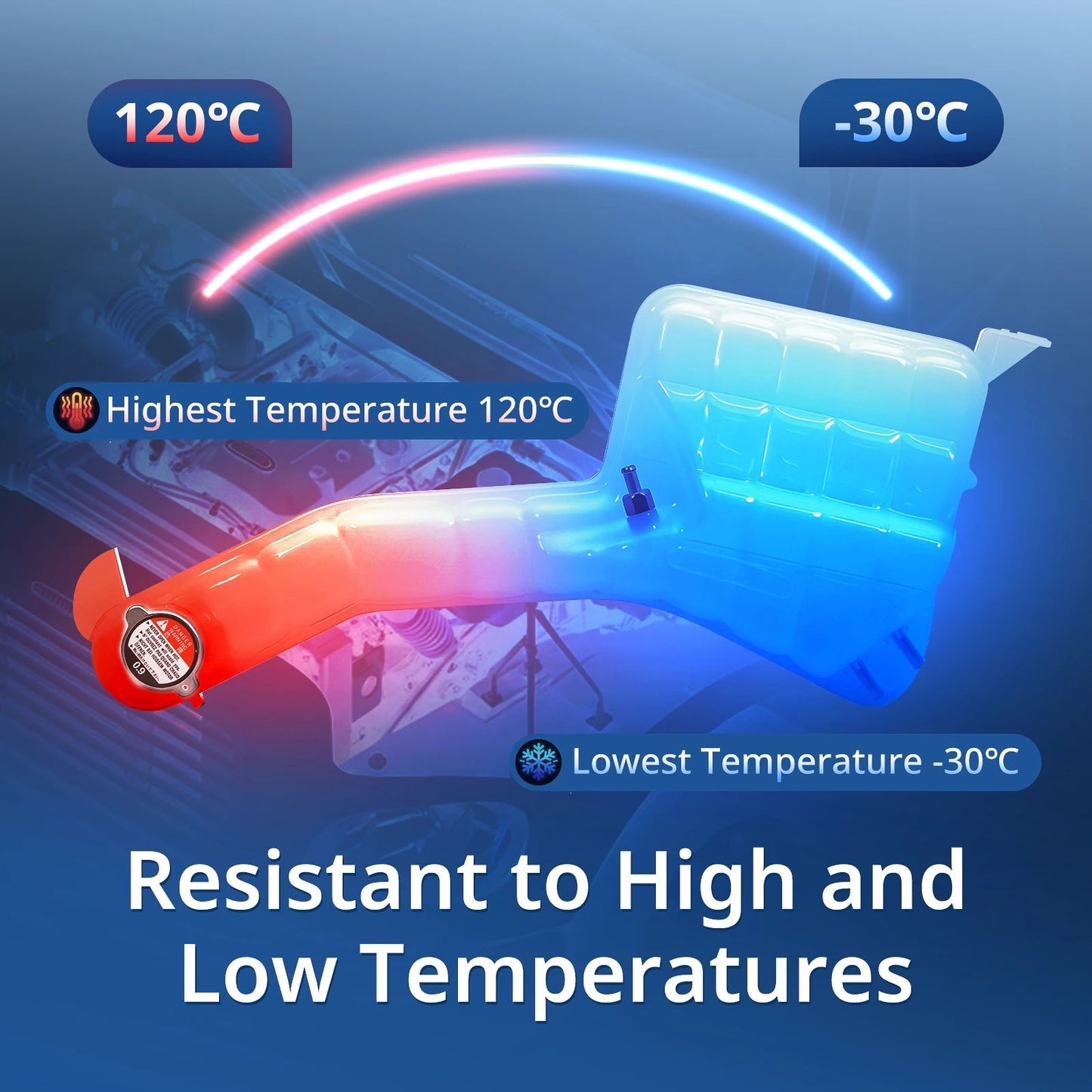 Freightliner M2 Coolant Reservoir Tank w/ Cap (2012–2019) – Replaces 603-5207 / A0528531000