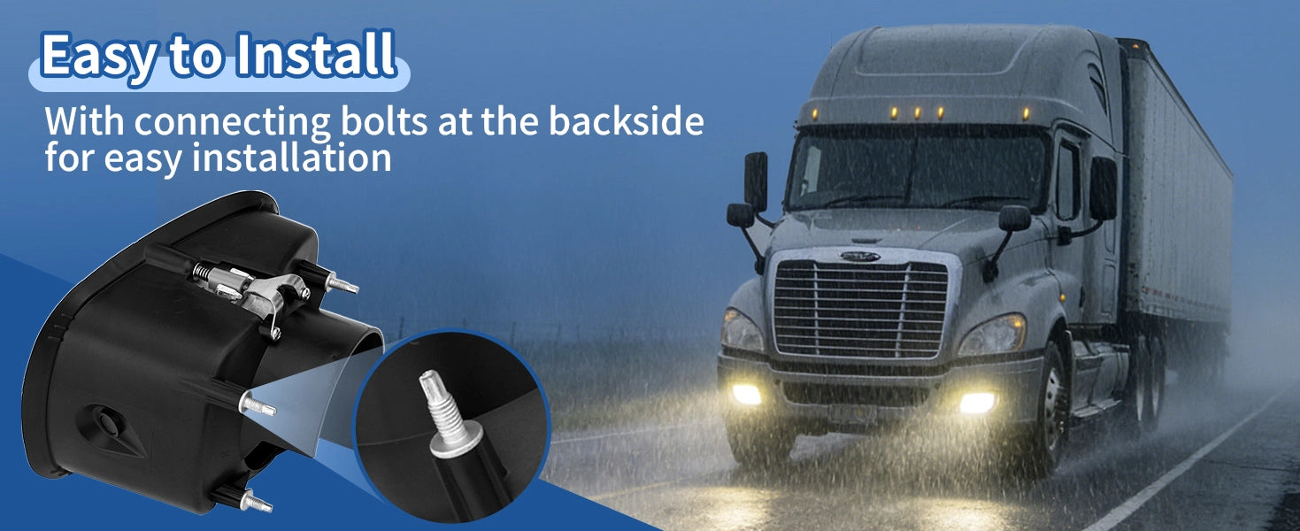 Freightliner Cascadia Front Fog Light Pair (2008–2017) – LED / Halogen