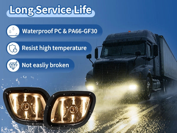 Freightliner Cascadia Front Fog Light Pair (2008–2017) – LED / Halogen