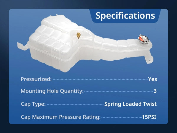 Freightliner M2 Coolant Reservoir Tank w/ Cap (2012–2019) – Replaces 603-5207 / A0528531000