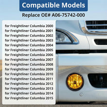 For Freightliner Cascadia LED Fog Lights w/ Blue Accent, 2008–2017, Pair