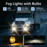 Freightliner Cascadia LED Fog Lights w/ Blue Accent, 2008–2017, Pair