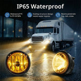 Freightliner Cascadia LED Fog Lights w/ Blue Accent, 2008–2017, Pair