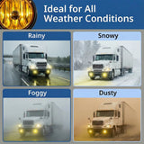 Freightliner Cascadia LED Fog Lights w/ Blue Accent, 2008–2017, Pair